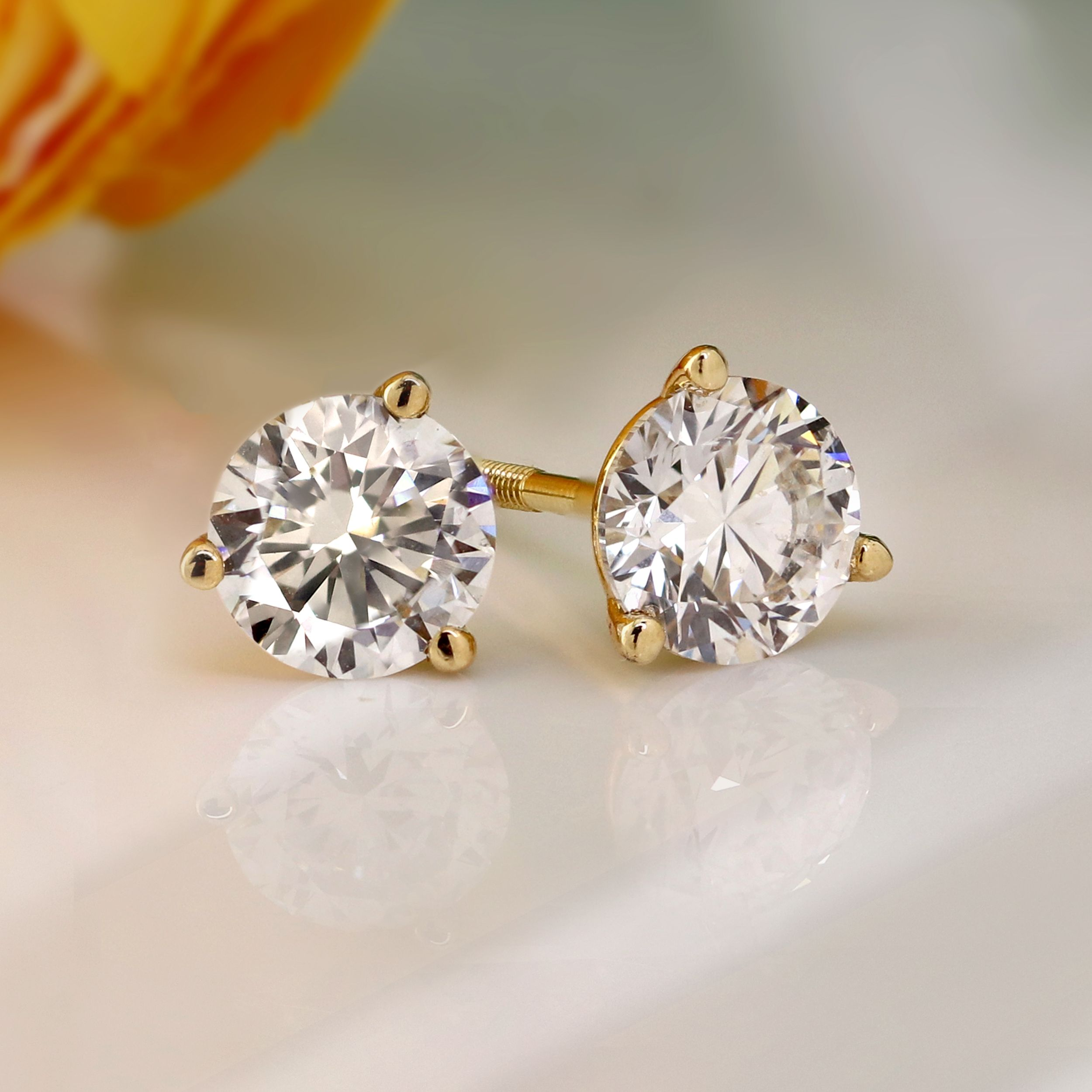 Ever Blossom Ear Studs, White Gold & Diamonds - Jewelry - Categories